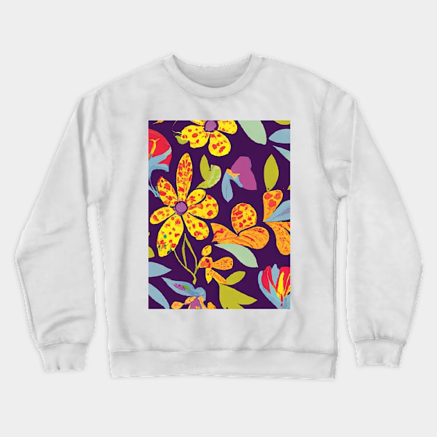 Floral Dreams #24 Crewneck Sweatshirt by Sibilla Borges